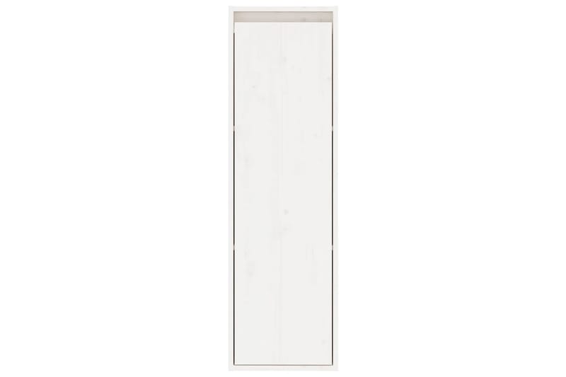 beBasic Väggskåp vit 30x30x100 cm massiv furu - White - Vägghylla