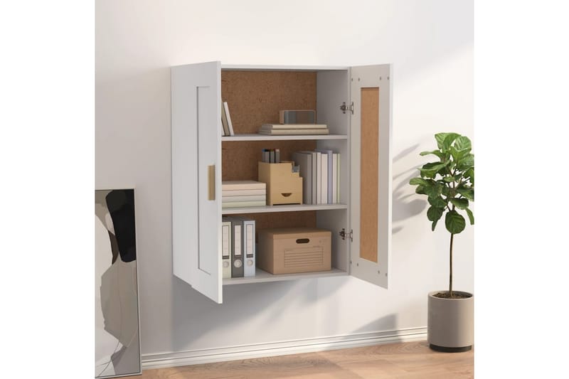 beBasic Väggskåp vit 69,5x32,5x90 cm konstruerat trä - White - Förvaring - Hylla - Vägghylla