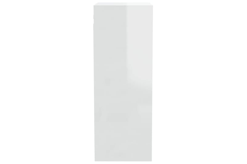 beBasic Väggskåp vit högglans 34,5x32,5x90 cm konstruerat tr�ä - White - Vägghylla