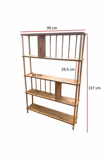 Belvo Bokhylla 90x137x20 cm - Furu - Förvaring - Hylla - Bokhylla