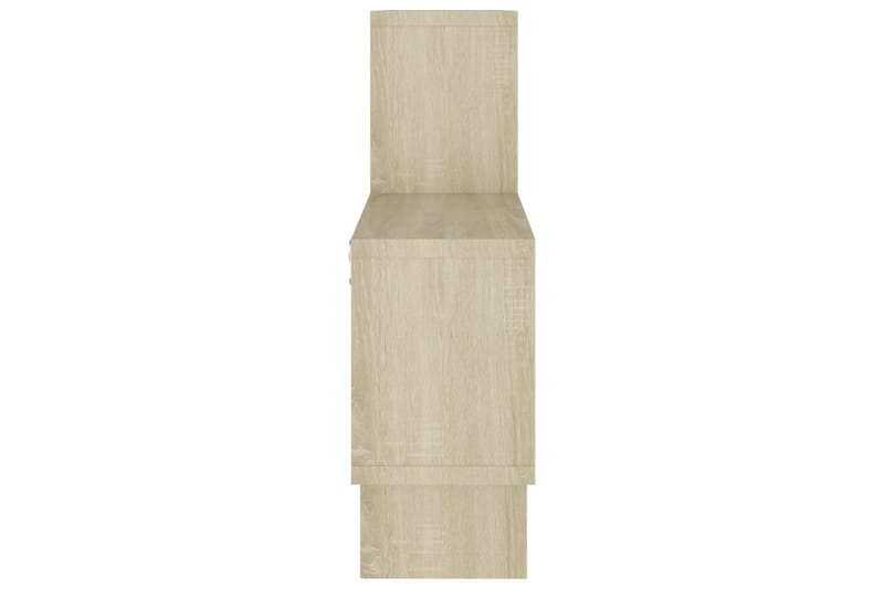 Bilformad vägghylla sonoma-ek 82x15x51 cm spånskiva - Brun - Förvaring - Hylla - Vägghylla