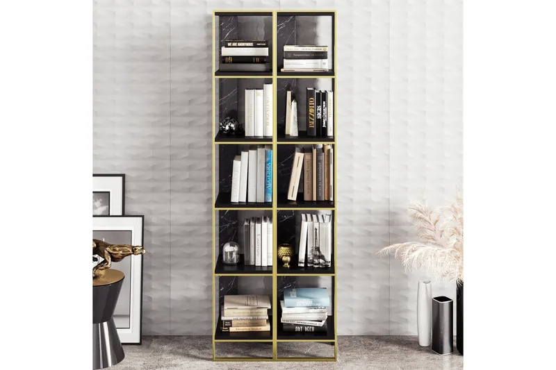 Abla Bokhylla 64 cm - Guld|Svart - Förvaring - Hylla - Bokhylla