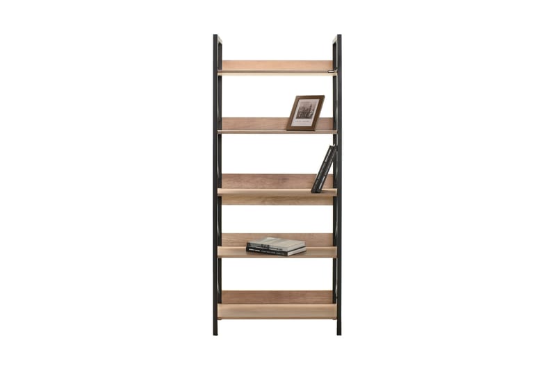 Ajkati Bokhylla 73x35 cm Brun/Svart - Hanah Home - Förvaring - Hylla - Bokhylla