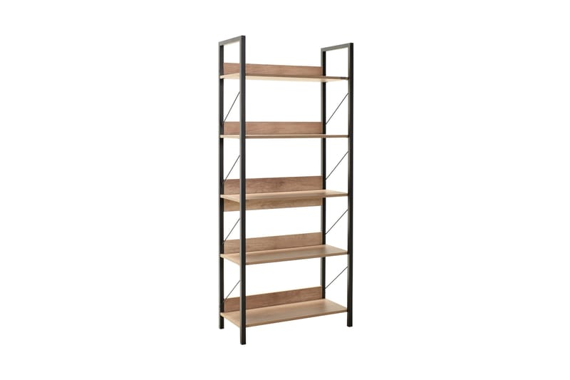 Ajkati Bokhylla 73x35 cm Brun/Svart - Hanah Home - Förvaring - Hylla - Bokhylla