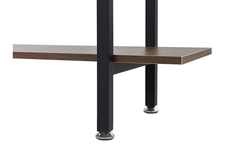 Alvaston Hylla 90x30 cm - Mörkt Trä/Svart - Förvaring - Hylla - Bokhylla