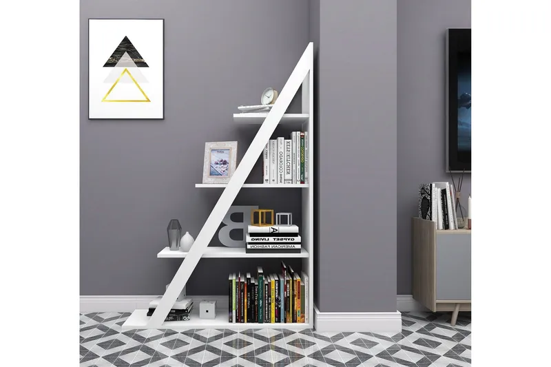 Ampelio Bokhylla 30x100 cm - Vit - Förvaring - Hylla - Bokhylla