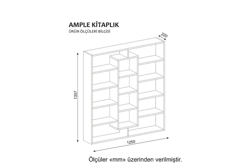 Amplett Bokhylla - Brun/Beige - Förvaring - Hylla - Bokhylla