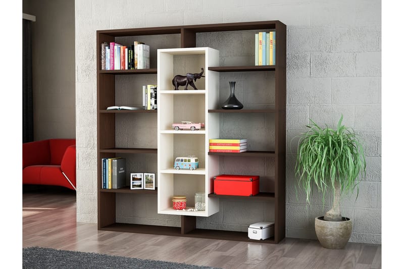 Amplett Bokhylla - Brun/Beige - Förvaring - Hylla - Bokhylla