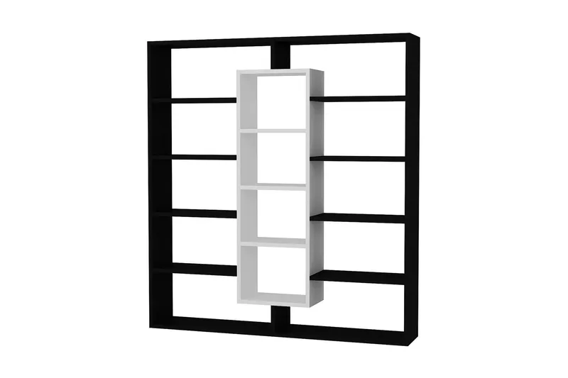 Amplett Bokhylla - Svart/Vit - Förvaring - Hylla - Bokhylla