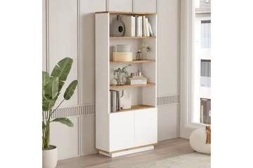 Anari Bokhylla 77,5 cm i Ek - Vit - Förvaring - Hylla - Bokhylla