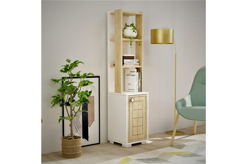 Anayurt Bokhylla 29,6x21,6 cm Vit/Brun - Hanah Home - Förvaring - Hylla - Bokhylla