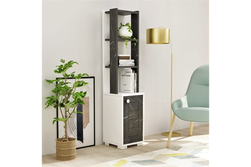Anayurt Bokhylla 29,6x21,6 cm Vit/Svart - Hanah Home - Förvaring - Hylla - Bokhylla
