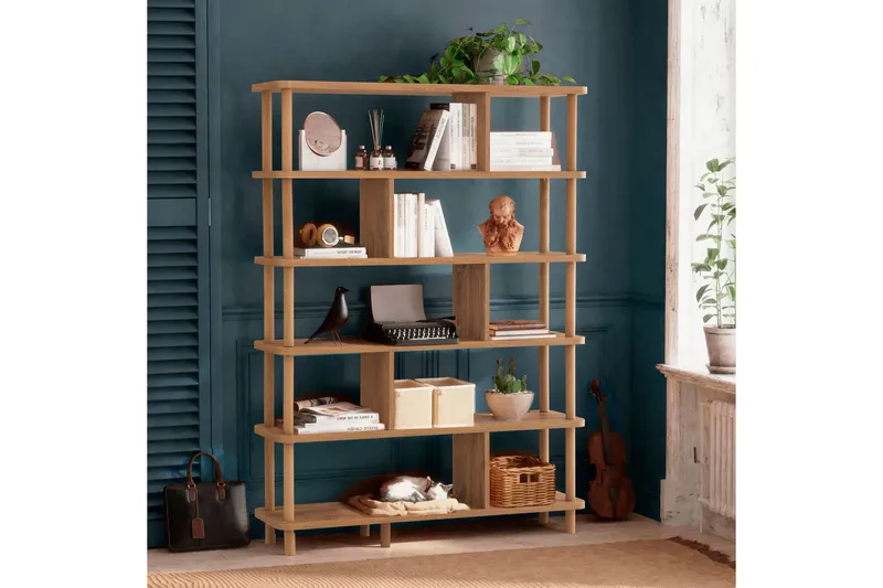 Andifli Bokhylla 120x168,5 cm - Brun - Förvaring - Hylla - Bokhylla