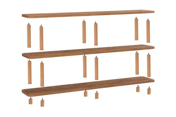 Andifli Bokhylla 150x74,9 cm - Grön - Förvaring - Hylla - Bokhylla