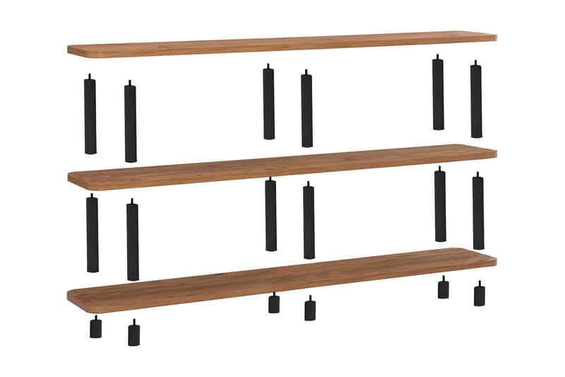 Andifli Bokhylla 150x74,9 cm - Svart - Förvaring - Hylla - Bokhylla