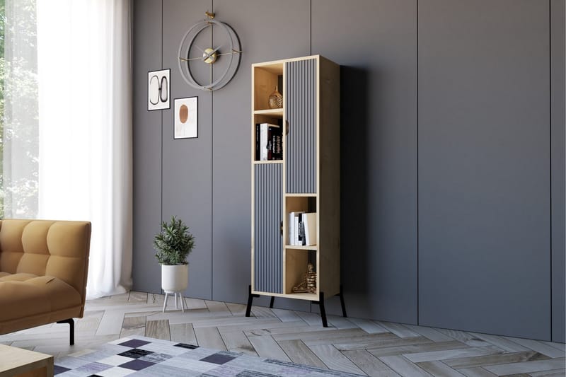 Andifli Bokhylla 48,2x160 cm - Blå - Förvaring - Hylla - Bokhylla