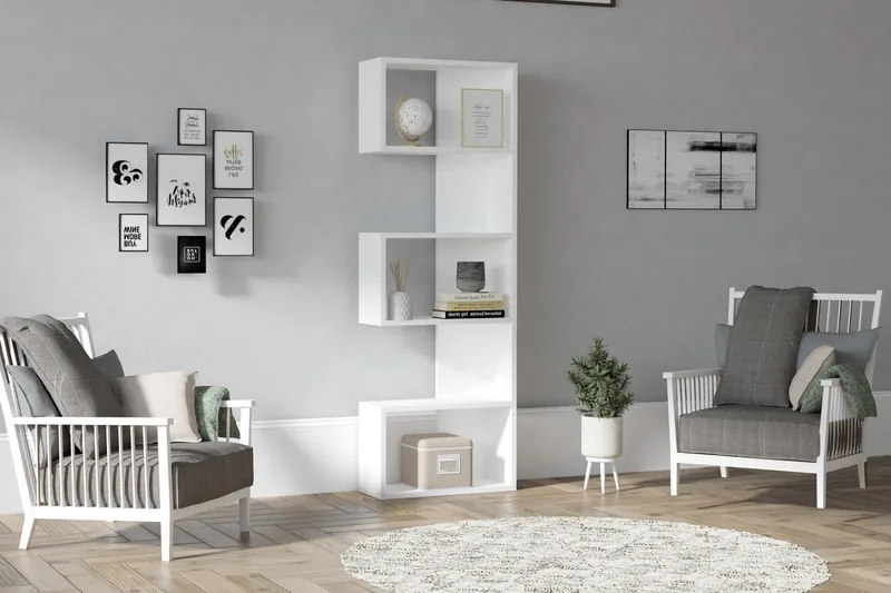 Andifli Bokhylla 52x150 cm - Vit - Förvaring - Hylla - Bokhylla