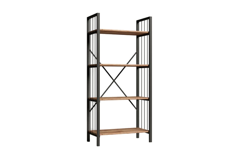 Andifli Bokhylla 60x150 cm - Svart - Förvaring - Hylla - Bokhylla