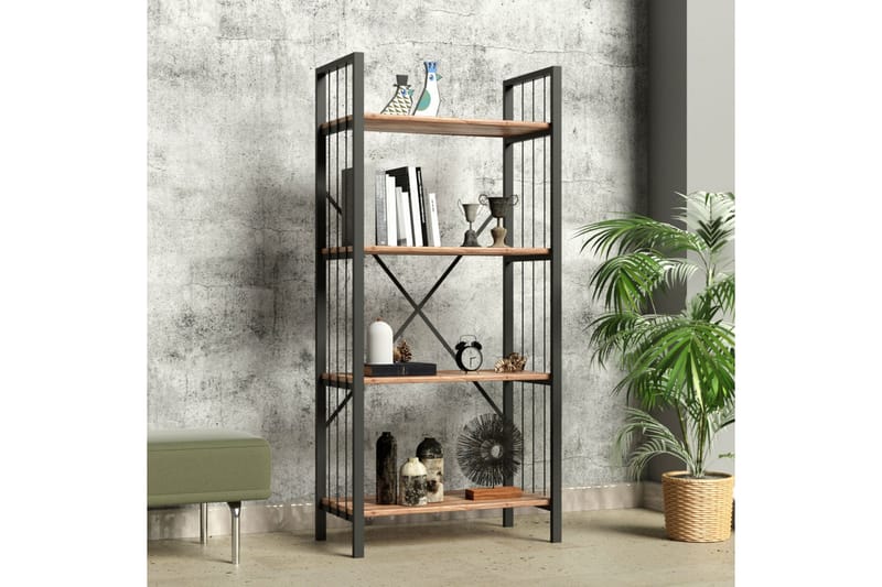 Andifli Bokhylla 60x150 cm - Svart - Förvaring - Hylla - Bokhylla