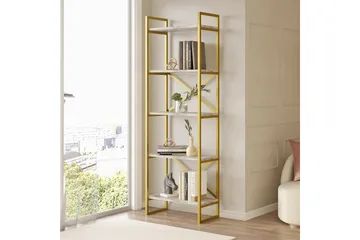 Aobrey Bokhylla 58 cm - Marmor/Guld - Förvaring - Hylla - Bokhylla