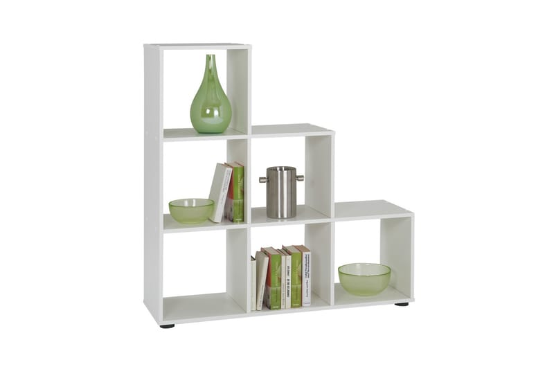 Arnim Hylla 105 cm Trappsteg - Vit - Förvaring - Hylla - Bokhylla