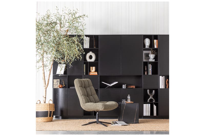 Arteksio Bokhylla 40x78 cm Vänster - Kolsvart - Förvaring - Hylla - Bokhylla