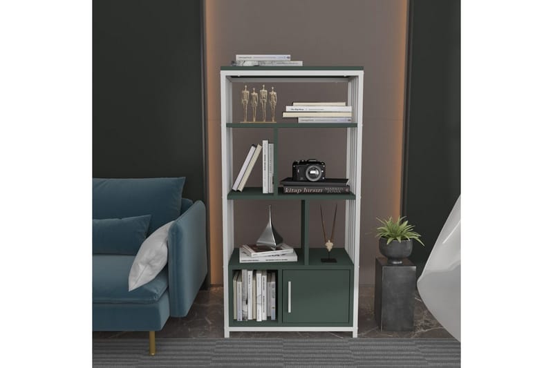 Bokhylla Arven Grön / Vit - Grön / Vit - Förvaring - Hylla - Bokhylla