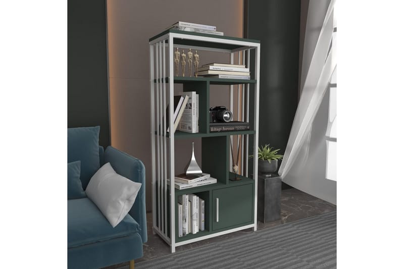 Bokhylla Arven Grön / Vit - Grön / Vit - Förvaring - Hylla - Bokhylla