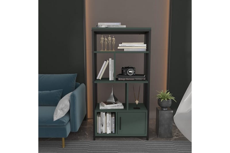 Bokhylla Arven Svart / Grön - Svart / Grön - Förvaring - Hylla - Bokhylla