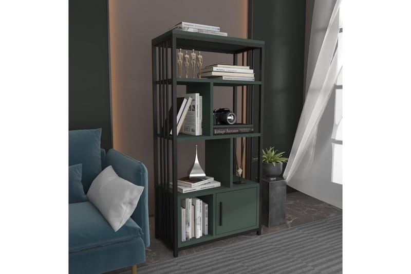 Bokhylla Arven Svart / Grön - Svart / Grön - Förvaring - Hylla - Bokhylla