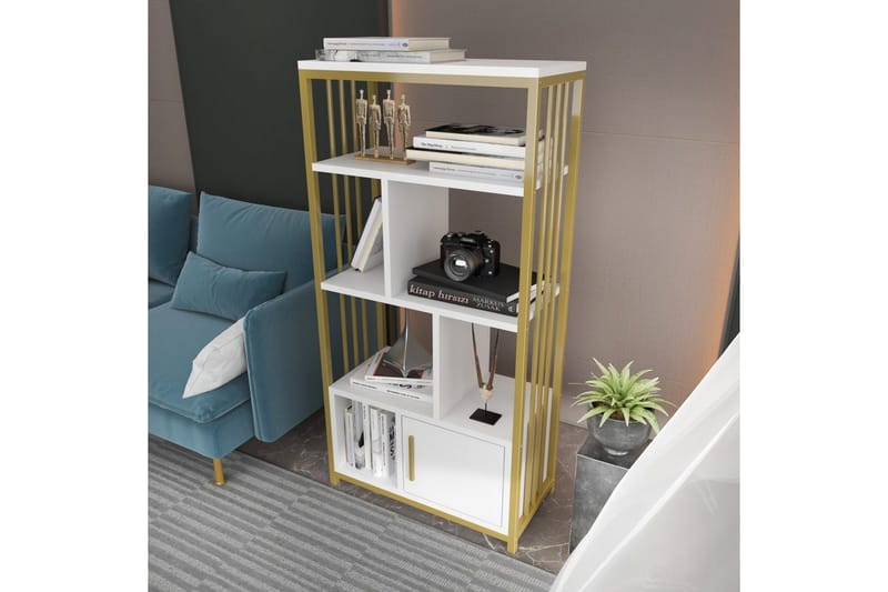 Bokhylla Arven Vit / Rany - Vit / Rany - Förvaring - Hylla - Bokhylla