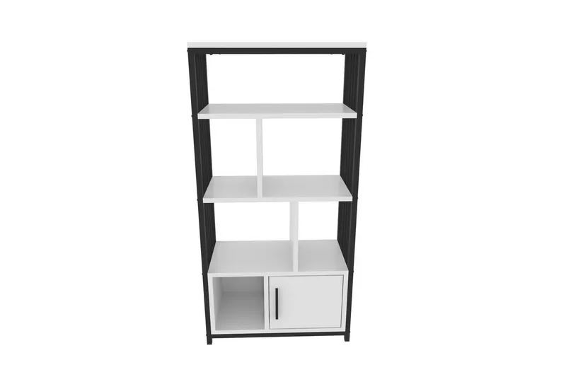 Bokhylla Arven Vit / Svart - Vit / Svart - Förvaring - Hylla - Bokhylla