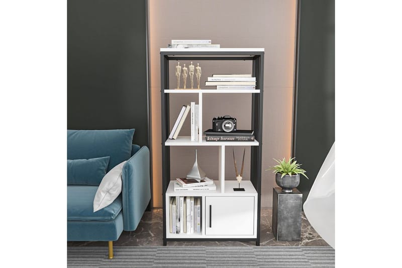 Bokhylla Arven Vit / Svart - Vit / Svart - Förvaring - Hylla - Bokhylla