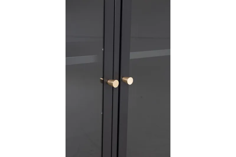 Bakal Bokhylla 85 cm i Glas och Metall - Svart - Förvaring - Hylla - Bokhylla