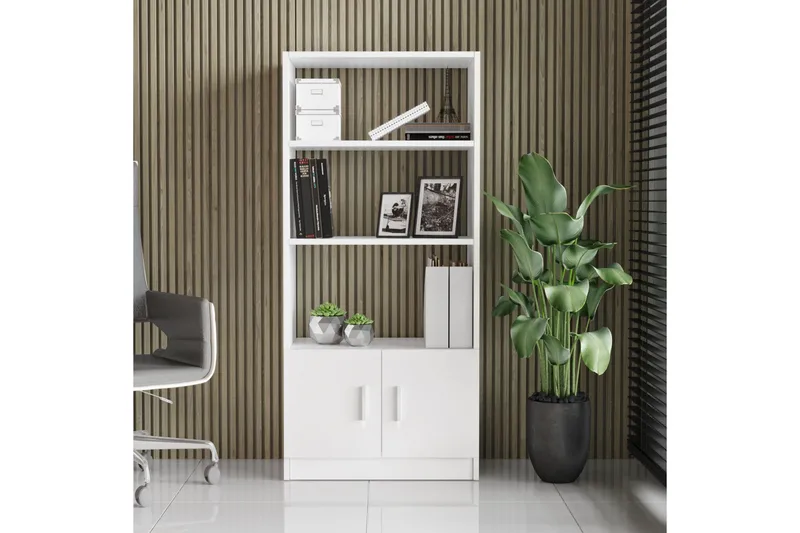 Barrock Bokhylla 38x64 cm - Vit - Förvaring - Hylla - Bokhylla