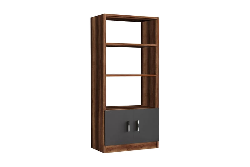 Barrock Bokhylla 63,6 cm i Trä med Teakutseende, Teak|Antracit