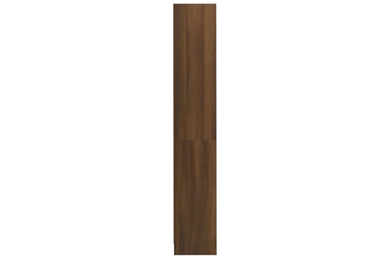beBasic Bokhylla 4 hyllor rökfärgad Brun ek 80x24x142cm konstruerat trä - Brown - Förvaring - Hylla - Bokhylla