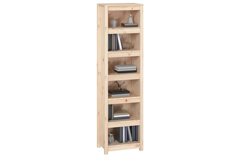 beBasic Bokhylla 50x35x183 cm massiv furu - Brown - Förvaring - Hylla - Bokhylla