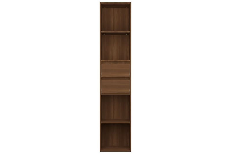 beBasic Bokhylla brun ek 36x30x171 cm konstruerat trä - Brown - Förvaring - Hylla - Bokhylla