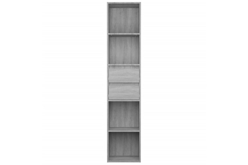 beBasic Bokhylla grå sonoma 36x30x171 cm konstruerat trä - Grey - Förvaring - Hylla - Bokhylla
