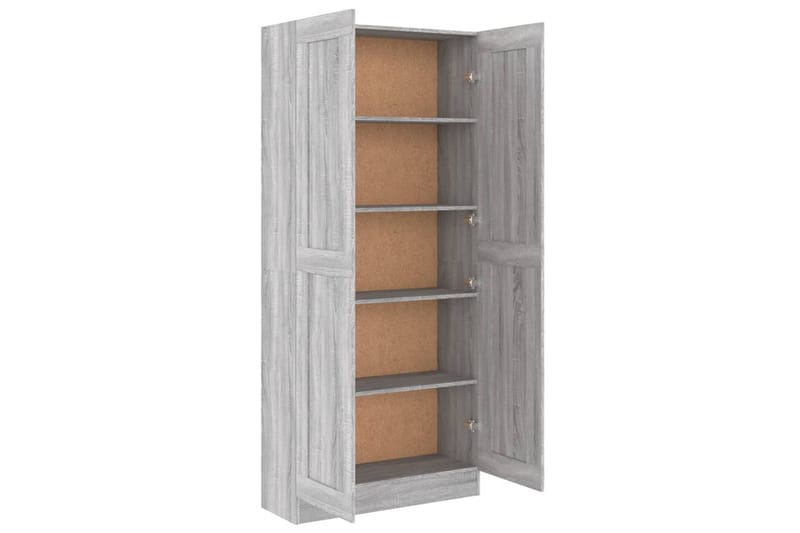 beBasic Bokhylla grå sonoma 82,5x30,5x185,5 cm konstruerat trä - Grey - Förvaring - Hylla - Bokhylla