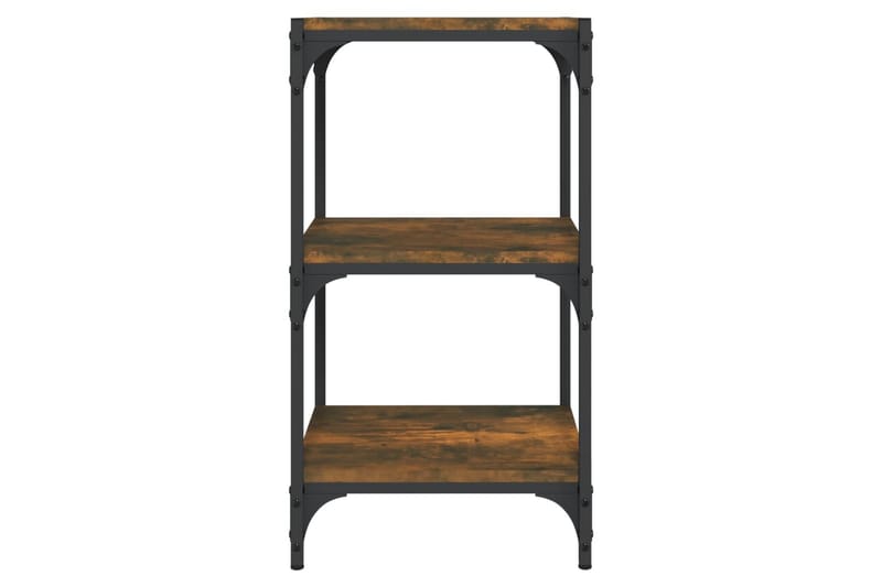 beBasic Bokhylla rökfärgad ek 40x33x70,5 cm konstruerat trä och stål - Brown - Förvaring - Hylla - Bokhylla