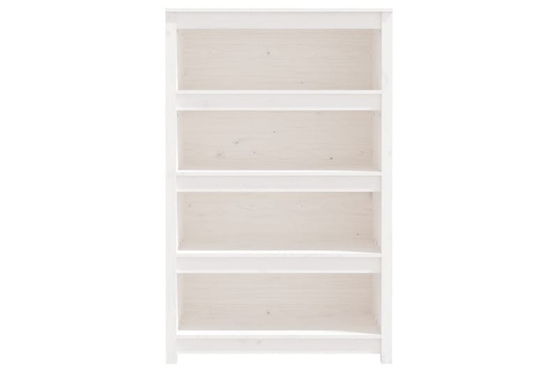 beBasic Bokhylla vit 80x35x126 cm massiv furu - White - Förvaring - Hylla - Bokhylla