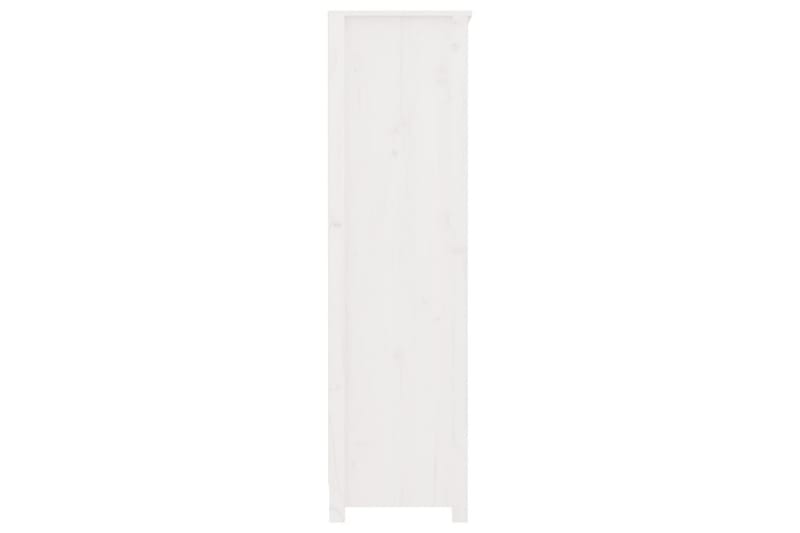 beBasic Bokhylla vit 80x35x126 cm massiv furu - White - Förvaring - Hylla - Bokhylla