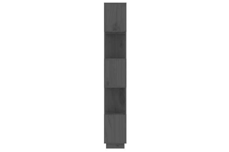 beBasic Bokhylla/rumsavdelar grå 51x25x163,5 cm massiv furu - Grey - Förvaring - Hylla - Bokhylla