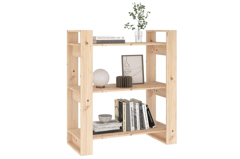 beBasic Bokhylla/rumsavdelare 80x35x91 cm massiv furu - Brown - Förvaring - Hylla - Bokhylla