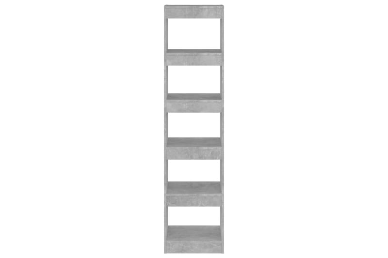 beBasic Bokhylla/Rumsavdelare betonggrå 40x30x166 cm - Grey - Förvaring - Hylla - Bokhylla