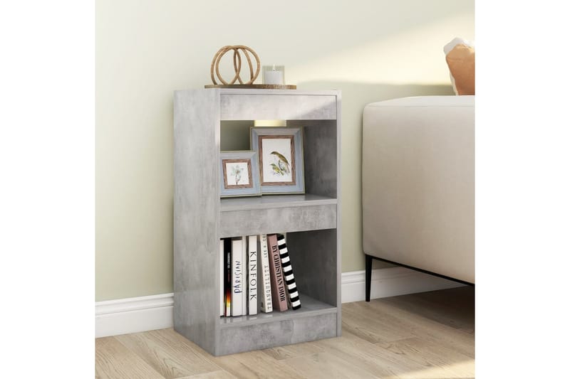 beBasic Bokhylla/rumsavdelare betonggrå 40x30x72 cm - Grey - Förvaring - Hylla - Bokhylla