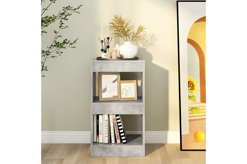 beBasic Bokhylla/rumsavdelare betonggrå 40x30x72 cm - Grey - Förvaring - Hylla - Bokhylla