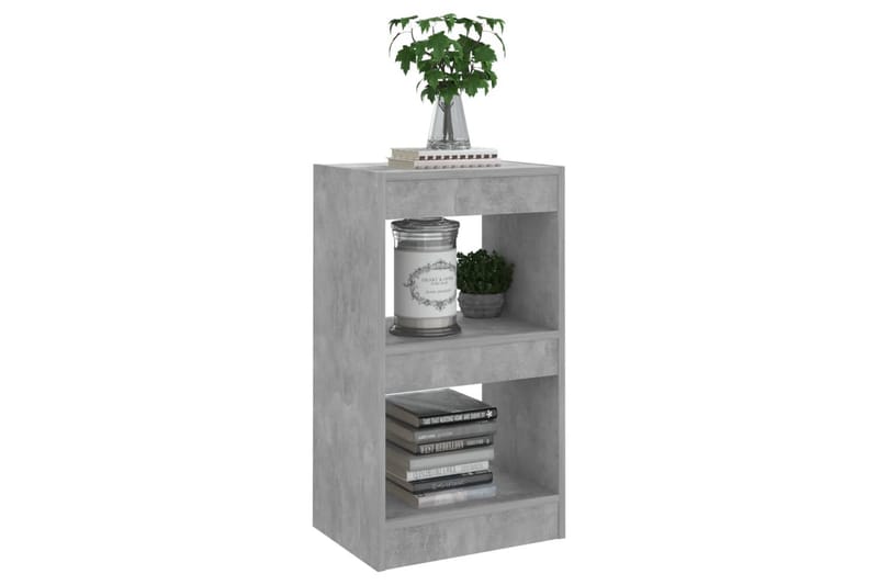 beBasic Bokhylla/rumsavdelare betonggrå 40x30x72 cm - Grey - Bokhylla